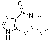 5-[2-(甲基亚胺)肼基]-1H-咪唑-4-甲酰胺分子结构 (CAS 3413-72-7)