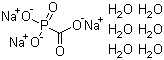 Phosphonoformic acid trisodium salt hexahydrate molecular structure (CAS 34156-56-4)