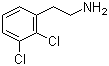 structure of CAS# 34164-43-7, 2,3-Dichlorophenethylamine;2,3-Dichlorophenylethylamine; 2-(2,3-Dichlorophenyl)ethanamine; 2-(2,3-Dichlorophenyl)ethylamine