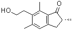 (2R)-2,3-Dihydro-6-(2-hydroxyethyl)-2,5,7-trimethyl-1H-inden-1-one molecular structure (CAS 34175-96-7)