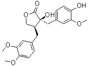 (-)-Trachelogenin分子结构 (CAS 34209-69-3)