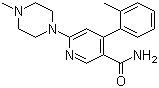 6-(4-Methylpiperazin-1-yl)-4-(2-methylphenyl)nicotinamide molecular structure (CAS 342417-01-0)