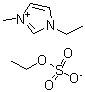 1-乙基-3-甲基咪唑鎓硫酸乙酯盐分子结构 (CAS 342573-75-5)