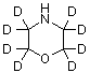 Morpholine-2,2,3,3,5,5,6,6-d<sub>8</sub> molecular structure (CAS 342611-02-3)