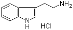结构式 CAS# 343-94-2, 3-(2-氨基乙基)吲哚盐酸盐