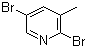 2,5-Dibromo-3-picoline molecular structure (CAS 3430-18-0)