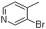 3-Bromo-4-methylpyridine molecular structure (CAS 3430-22-6)