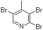 structure of CAS# 3430-25-9, 2,3,5-Tribromo-4-methylpyridine