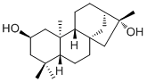 2,16-贝壳杉烷二醇分子结构 (CAS 34302-37-9)