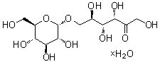 6-O-alpha-D-吡喃葡萄糖基-D-果糖水合物分子结构 (CAS 343336-76-5)