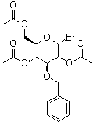 2,4,6-Tri-O-acetyl-3-O-benzyl-alpha-D-glucopyranosyl bromide molecular structure (CAS 34339-69-0)