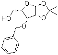 1,2-O-(1-甲基亚乙基)-3-O-(苯基甲基)-beta-L-呋喃来苏糖分子结构 (CAS 34370-91-7)