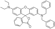 structure of CAS# 34372-72-0, 2'-(Dibenzylamino)-6'-(diethylamino)fluoran;2'-(Dibenzylamino)-6'-(diethylamino)spiro[isobenzofuran-1(3H),9'-[9H]xanthene]-3-one