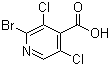 2-Bromo-3,5-dichloroisonicotinic acid molecular structure (CAS 343781-56-6)