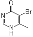 结构式 CAS# 3438-52-6, 5-溴-6-甲基-4(1H)-嘧啶酮