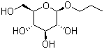 丙基 beta-D-吡喃葡萄糖苷分子结构 (CAS 34384-77-5)