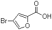 结构式 CAS# 3439-02-9, 4-溴-2-呋喃甲酸