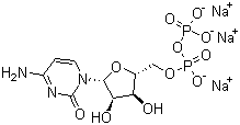 Cytidine 5'-diphosphate trisodium salt molecular structure (CAS 34393-59-4)