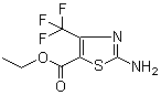 2-氨基-4-(三氟甲基)噻唑-5-甲酸乙酯分子结构 (CAS 344-72-9)