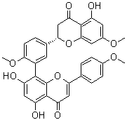 2,3-Dihydrosciadopitysin molecular structure (CAS 34421-19-7)