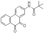 N-(9,10-Dioxo-9,10-dihydro-phenanthren-2-yl)-2,2-dimethylpropionamide molecular structure (CAS 345630-40-2)