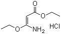 structure of CAS# 34570-16-6, Ethyl 3-amino-3-ethoxyacrylate hydrochloride