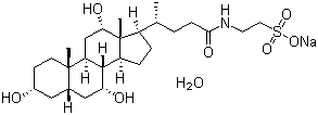 Sodium taurocholate hydrate molecular structure (CAS 345909-26-4)