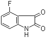 structure of CAS# 346-34-9, 4-Fluoroindoline-2,3-dione;4-Fluoroisatin