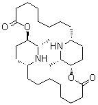 (+)-番木瓜碱分子结构 (CAS 3463-92-1)