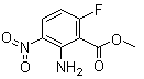 2-Amino-6-fluoro-3-nitrobenzoic acid methyl ester molecular structure (CAS 346691-23-4)