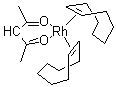 Bis(cyclooctene)(2,4-pentanedionato)rhodium molecular structure (CAS 34767-55-0)