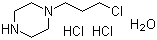 1-(3-Chloropropyl)piperazine dihydrochloride monohydrate molecular structure (CAS 34782-06-4)