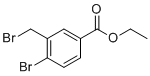 Benzoic acid, 4-bromo-3-(bromomethyl)-, ethyl ester molecular structure (CAS 347852-72-6)