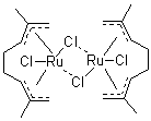 Dichloro(2,7-dimethylocta-2,6-dien-1,8-diyl)ruthenium dimer molecular structure (CAS 34801-97-3)