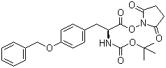 Boc-O-Benzyl-L-tyrosine hydroxysuccinimide ester molecular structure (CAS 34805-19-1)