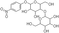 structure of CAS# 3482-57-3, 4-Nitrophenyl beta-D-cellobioside