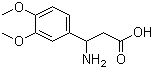 3-氨基-3-(3,4-二甲氧基苯基)丙酸分子结构 (CAS 34841-09-3)