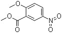 2-甲氧基-5-硝基苯甲酸甲酯分子结构 (CAS 34841-11-7)
