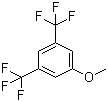 structure of CAS# 349-60-0, 3,5-Bis(trifluoromethyl)anisole;1-Methoxy-3,5-bis(trifluoromethyl)benzene
