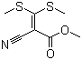 2-氰基-3,3-二(甲硫基)丙烯酸甲酯分子结构 (CAS 3490-92-4)