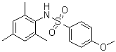 4-Methoxy-N-(2,4,6-trimethylphenyl)benzenesulfonamide molecular structure (CAS 349085-82-1)