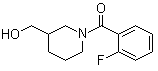 1-(2-Fluorobenzoyl)-3-piperidinemethanol molecular structure (CAS 349128-53-6)