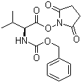 N-苄氧羰基-L-缬氨酸琥珀酰亚胺酯分子结构 (CAS 3496-11-5)