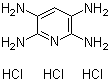 2,3,5,6-Tetraaminopyridine trihydrochloride molecular structure (CAS 34981-10-7)