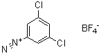 3,5-二氯苯基重氮四氟硼酸盐分子结构 (CAS 350-67-4)