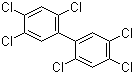 2,2',4,4',5,5'-Hexachloro-1,1'-biphenyl molecular structure (CAS 35065-27-1)