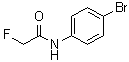 N-(4-溴苯基)-2-氟乙酰胺分子结构 (CAS 351-05-3)