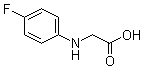 N-(4-氟苯基)甘氨酸分子结构 (CAS 351-95-1)