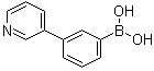 结构式 CAS# 351422-72-5, B-[3-(3-吡啶基)苯基]硼酸