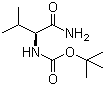 Boc-L-缬氨酰胺分子结构 (CAS 35150-08-4)